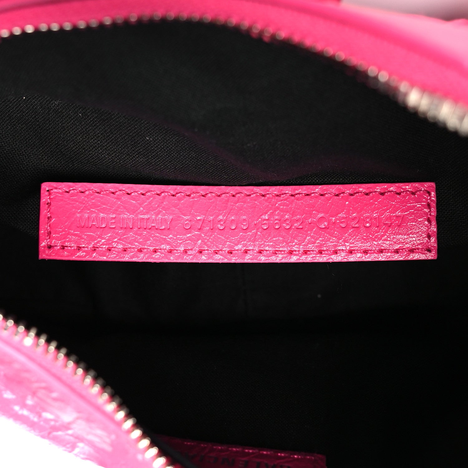 Balenciaga Agneau Arena Le Cagole Shoulder Bag XS Violet Fuchsia 7 of 9