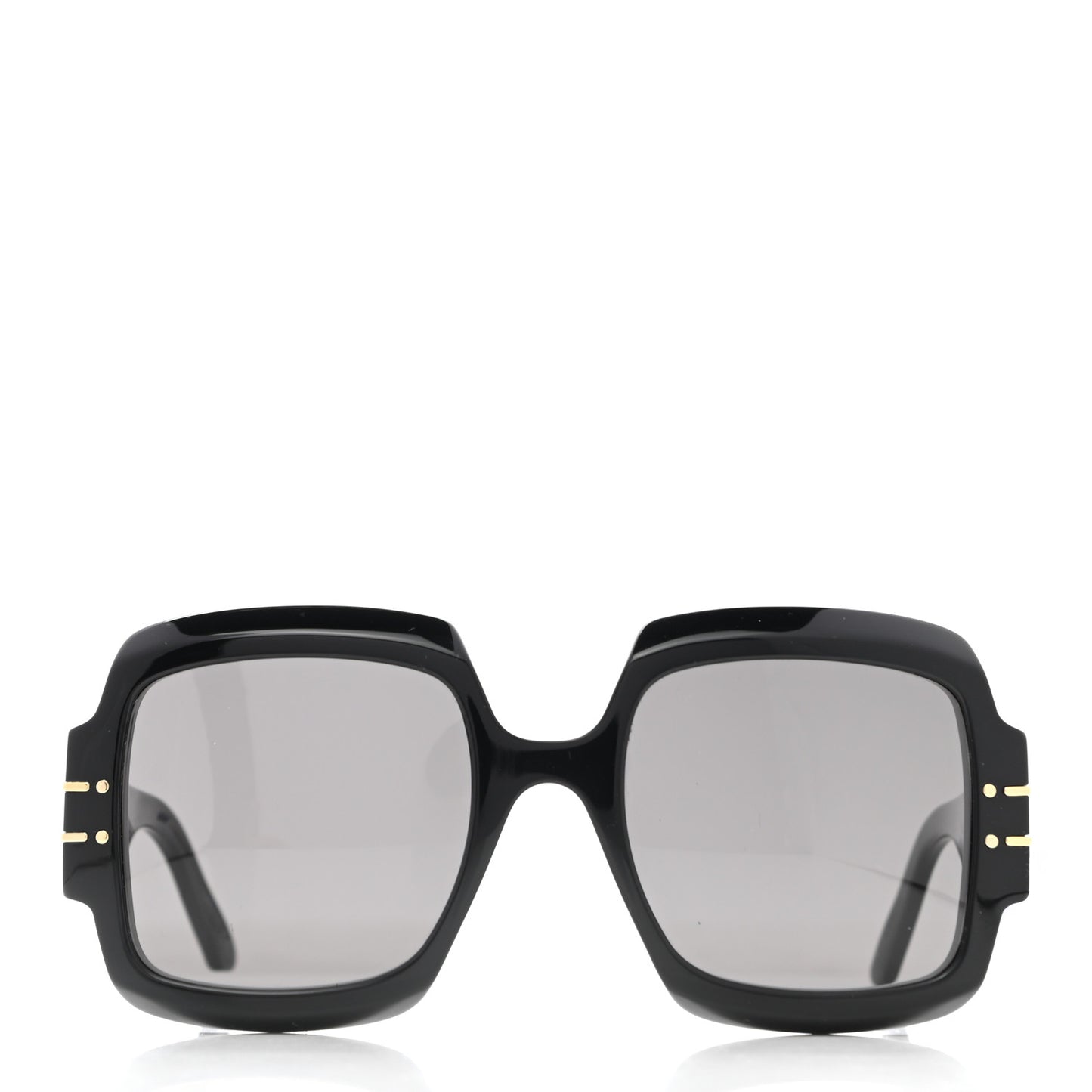 Acetate Diorsignature S1U Square Sunglasses Black