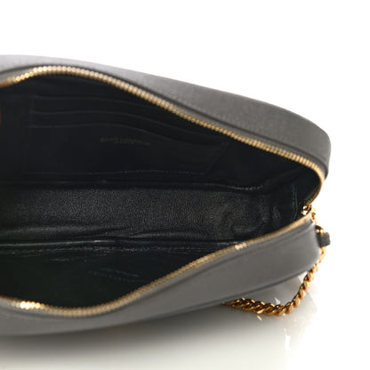 Saint Laurent Grain De Poudre Matelasse Monogram Mini Lou Camera Bag Fog 4 of 9