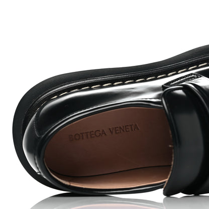 Bottega Veneta Brushed Calfskin Swell Loafers 39.5 Black 8 of 9
