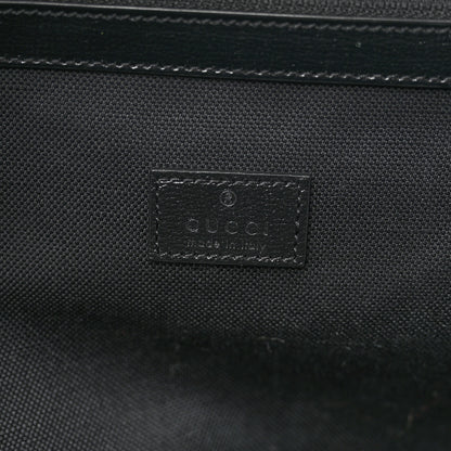 Gucci GG Supreme Monogram Azalea Calfskin Retro Interlocking G Large Duffle Bag Black Grey 5 of 12