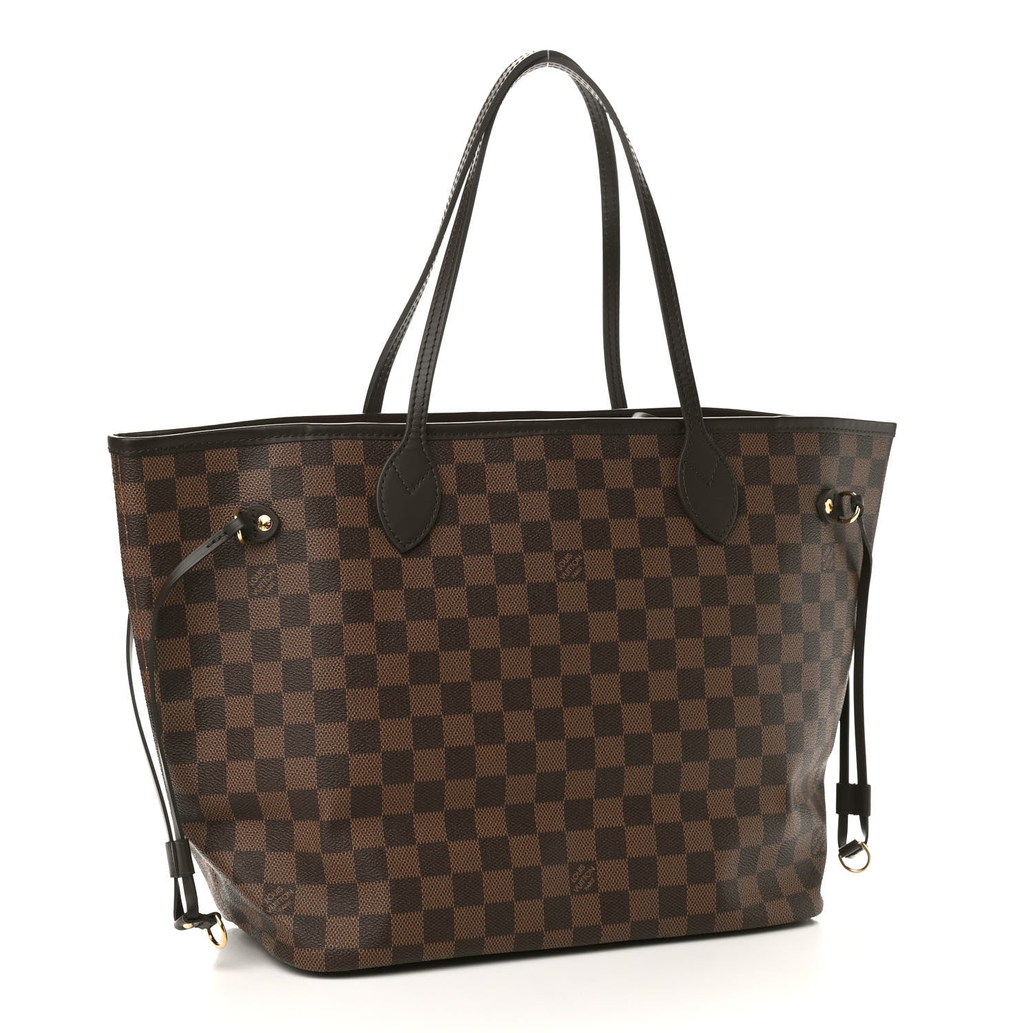 Louis Vuitton Damier Ebene Neo Neverfull MM Rose Ballerine 4 of 10
