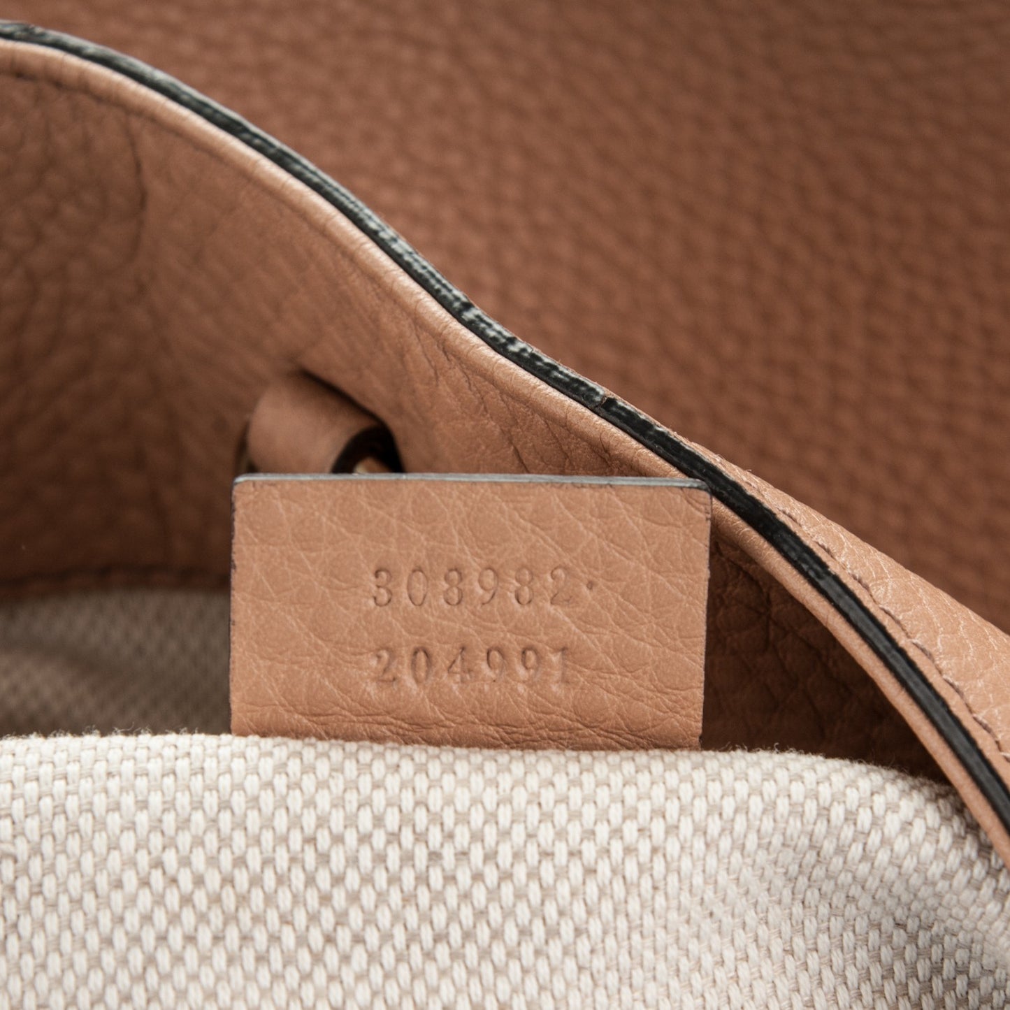 Pebbled Calfskin Medium Soho Chain Shoulder Bag Beige
