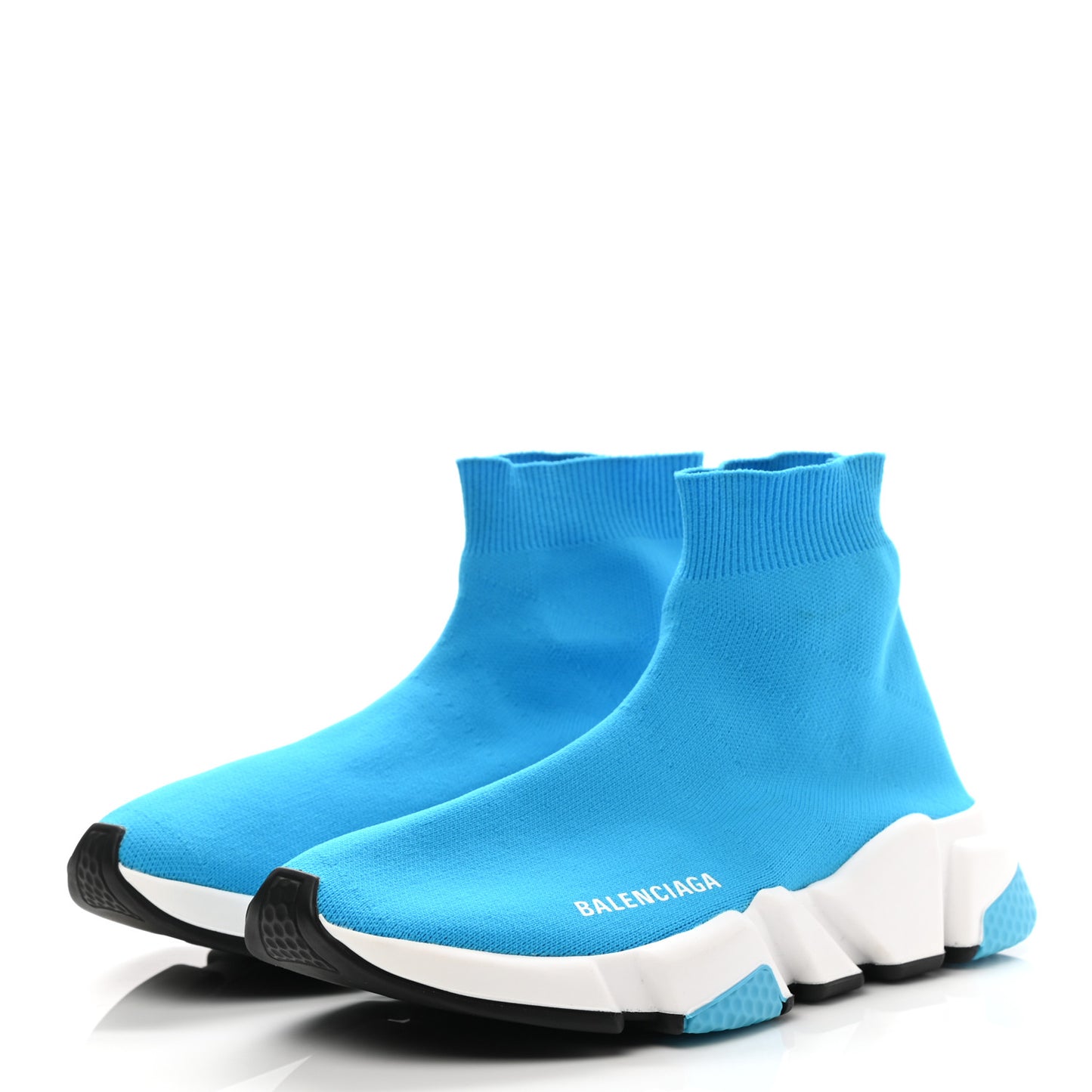 Neoprene Knit Womens Speed Sneakers 38 Turquoise Azur