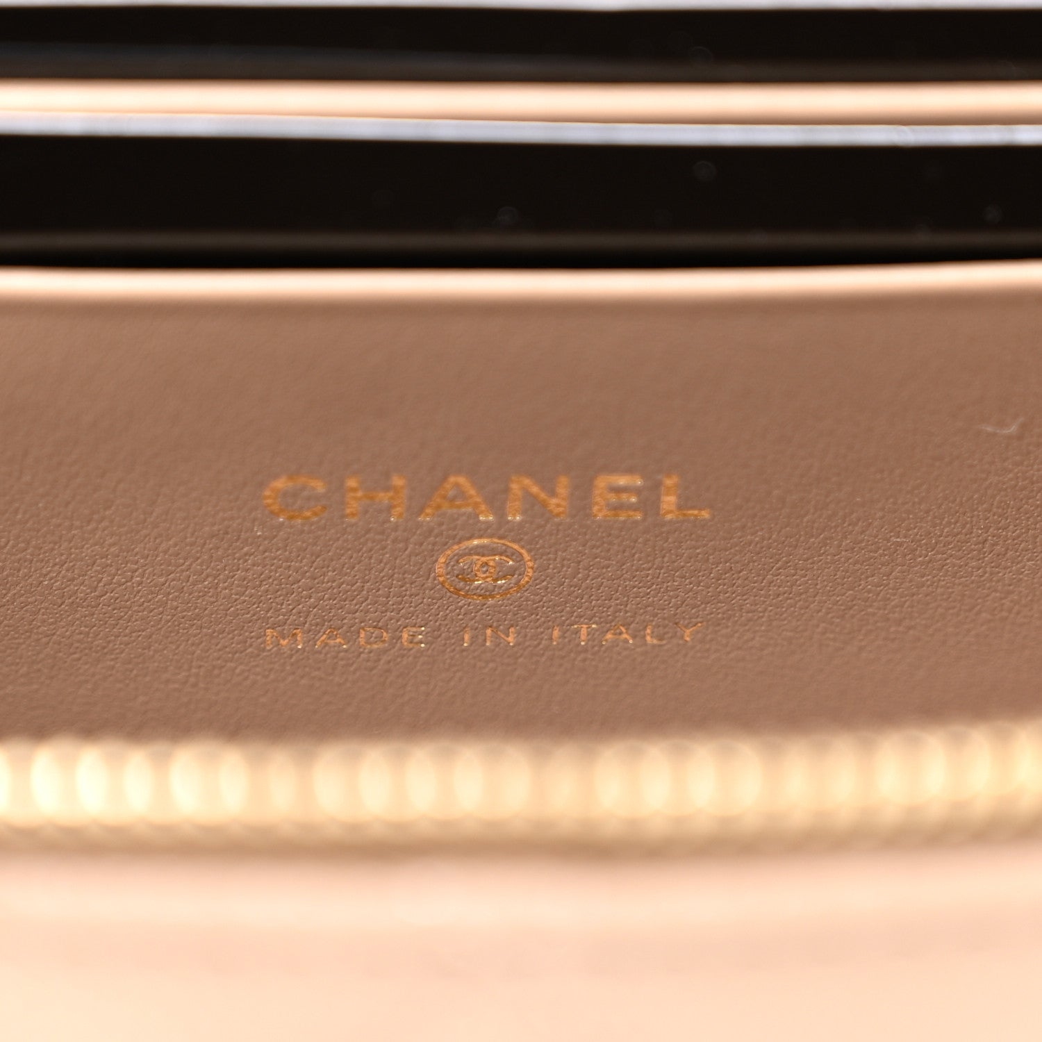 Chanel Caviar Quilted Top Handle Slim Vanity With Chain Dark Beige 6 of 11
