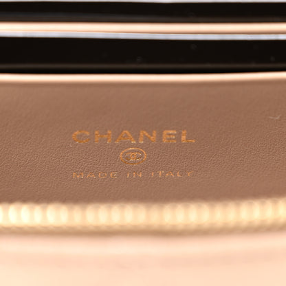 Chanel Caviar Quilted Top Handle Slim Vanity With Chain Dark Beige 6 of 11