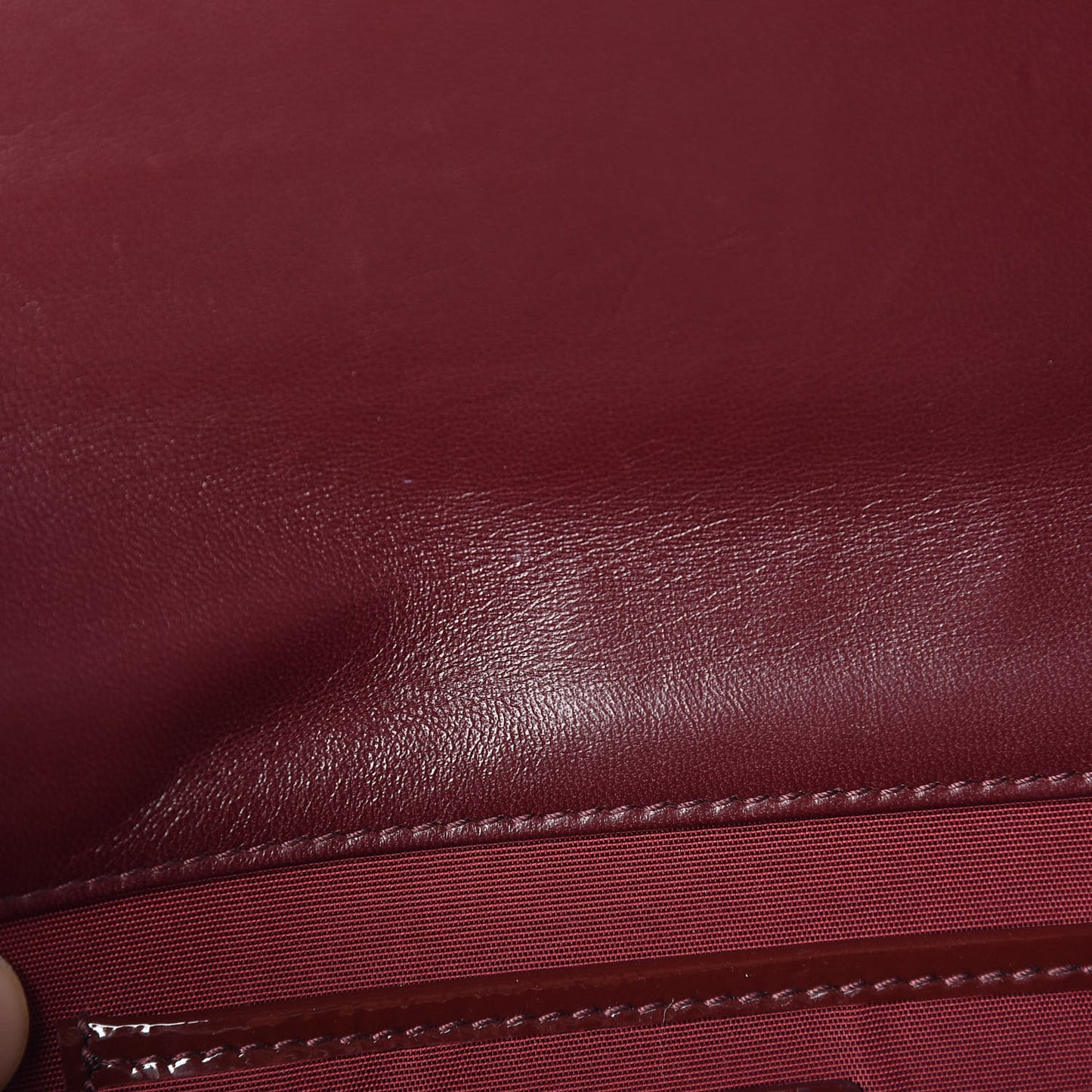 Patent Cannage Lady Dior Convertible Clutch Bordeaux