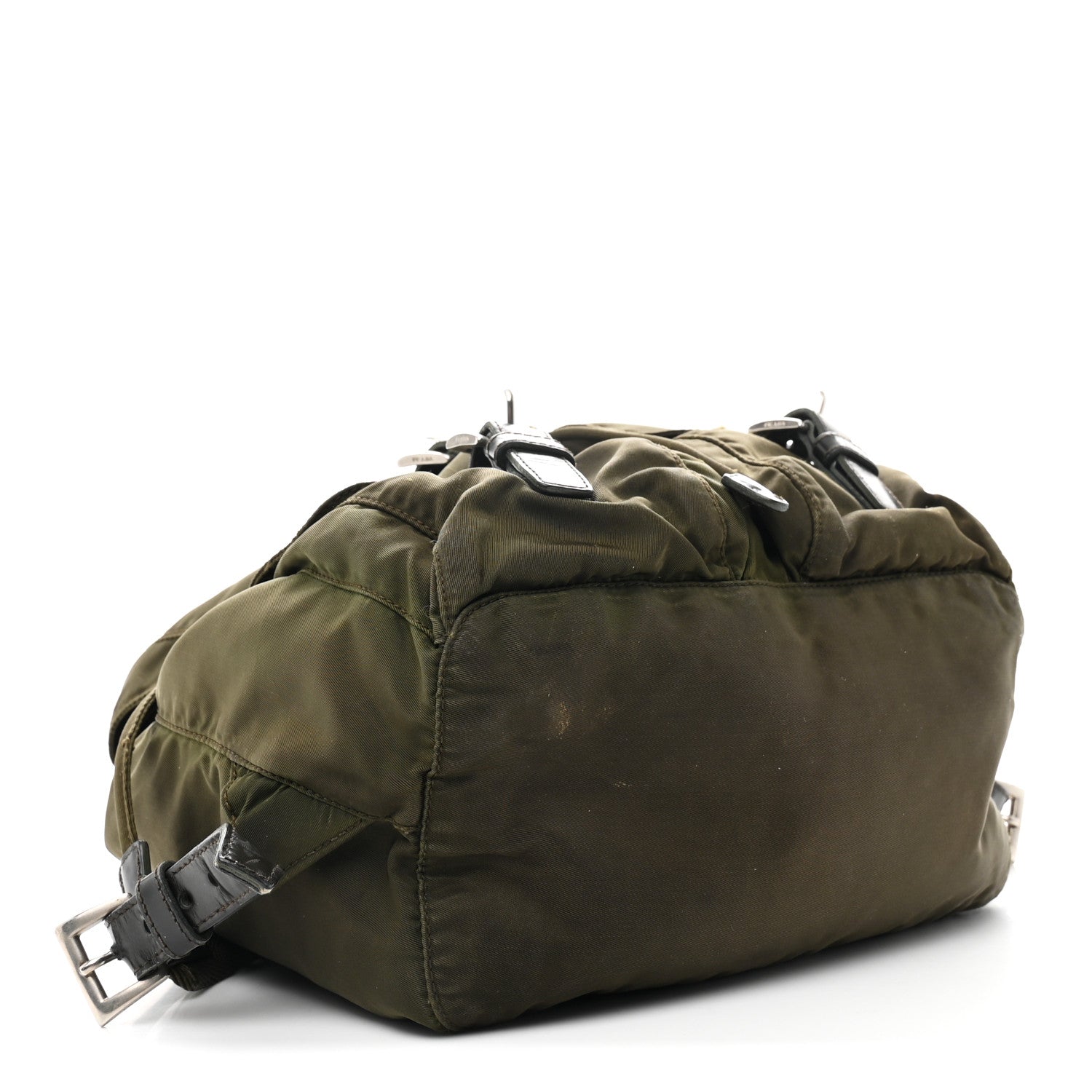 Prada Tessuto Nylon Vela Small Backpack Dark Green 4 of 10
