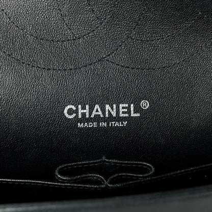 Chanel Lambskin Chevron Quilted Jumbo Double Flap Black 6 of 11