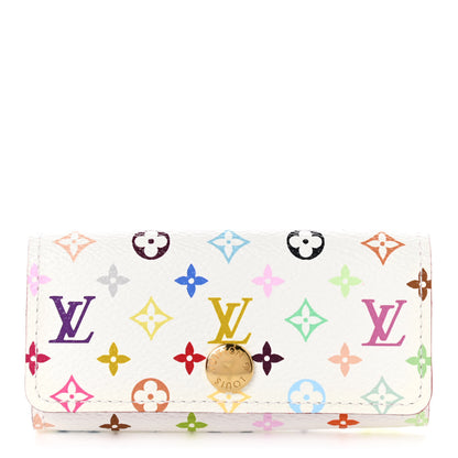 Louis Vuitton Monogram Multicolor Multicles 4 Key Holder White Litchi 1 of 8
