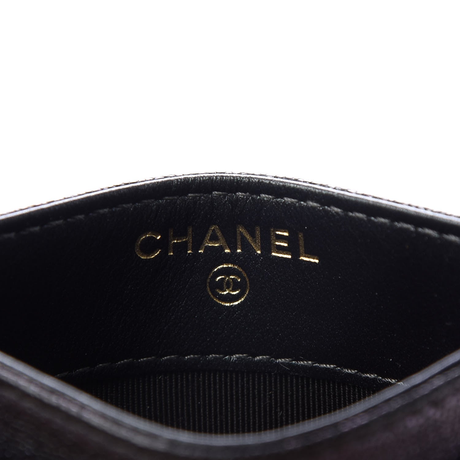 Chanel Iridescent Caviar Quilted Card Holder Black 5 of 9