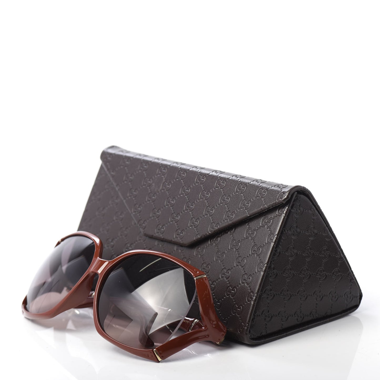 Bamboo Effect Sunglasses GG0505S Red