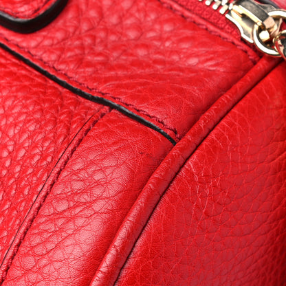Gucci Pebbled Calfskin Medium Soho Boston Red 14 of 18