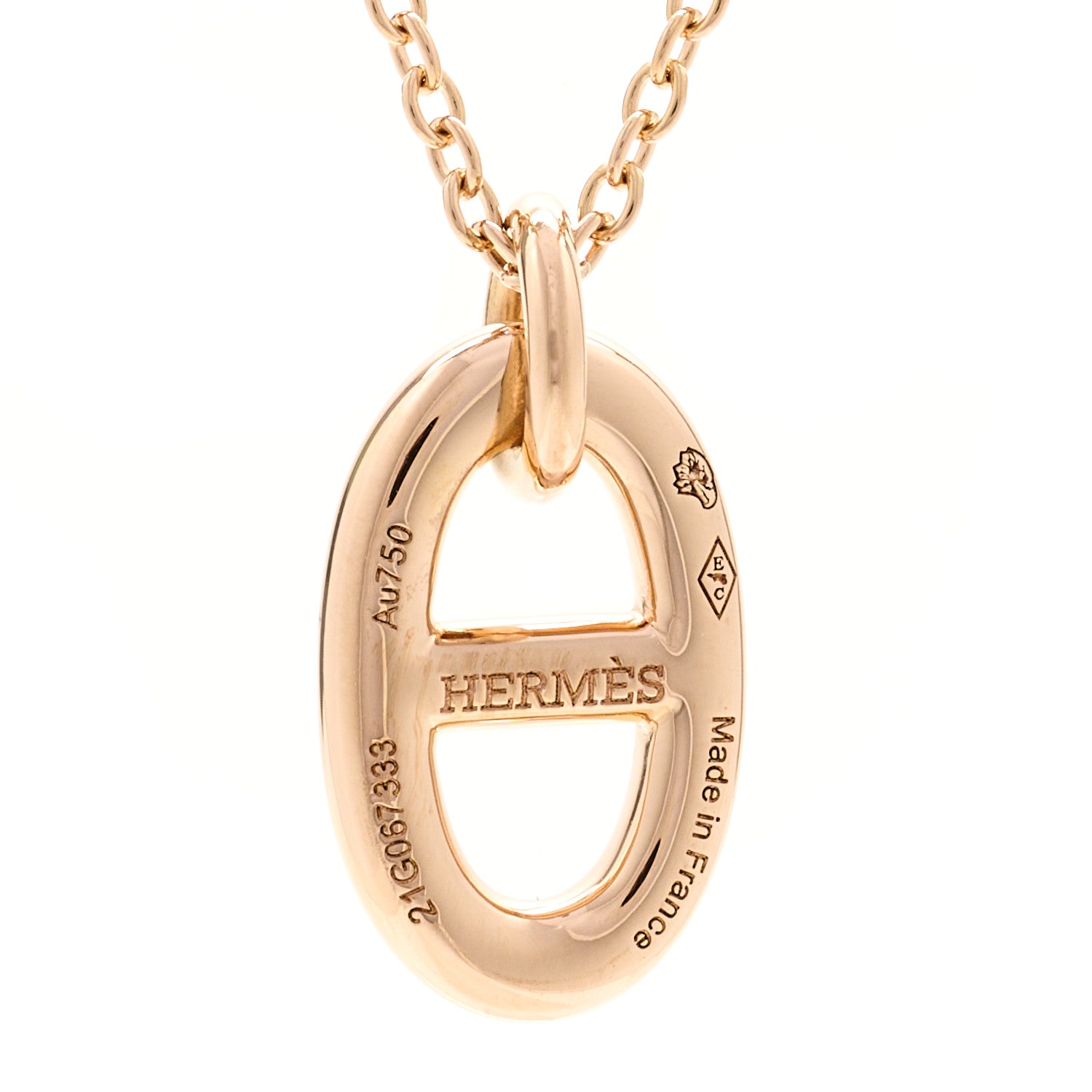 Hermes 18K Rose Gold PM Farandole Pendant Necklace 5 of 6