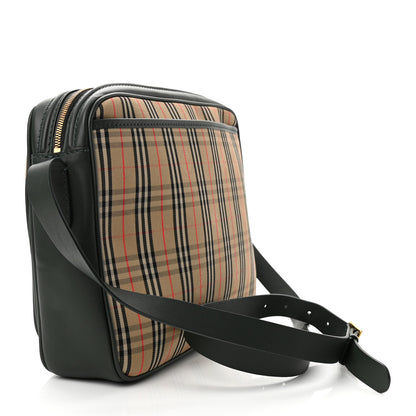 Burberry Smooth Calfskin 1983 Knight Check Link Large Camera Bag Dark Forest Green 3 of 10
