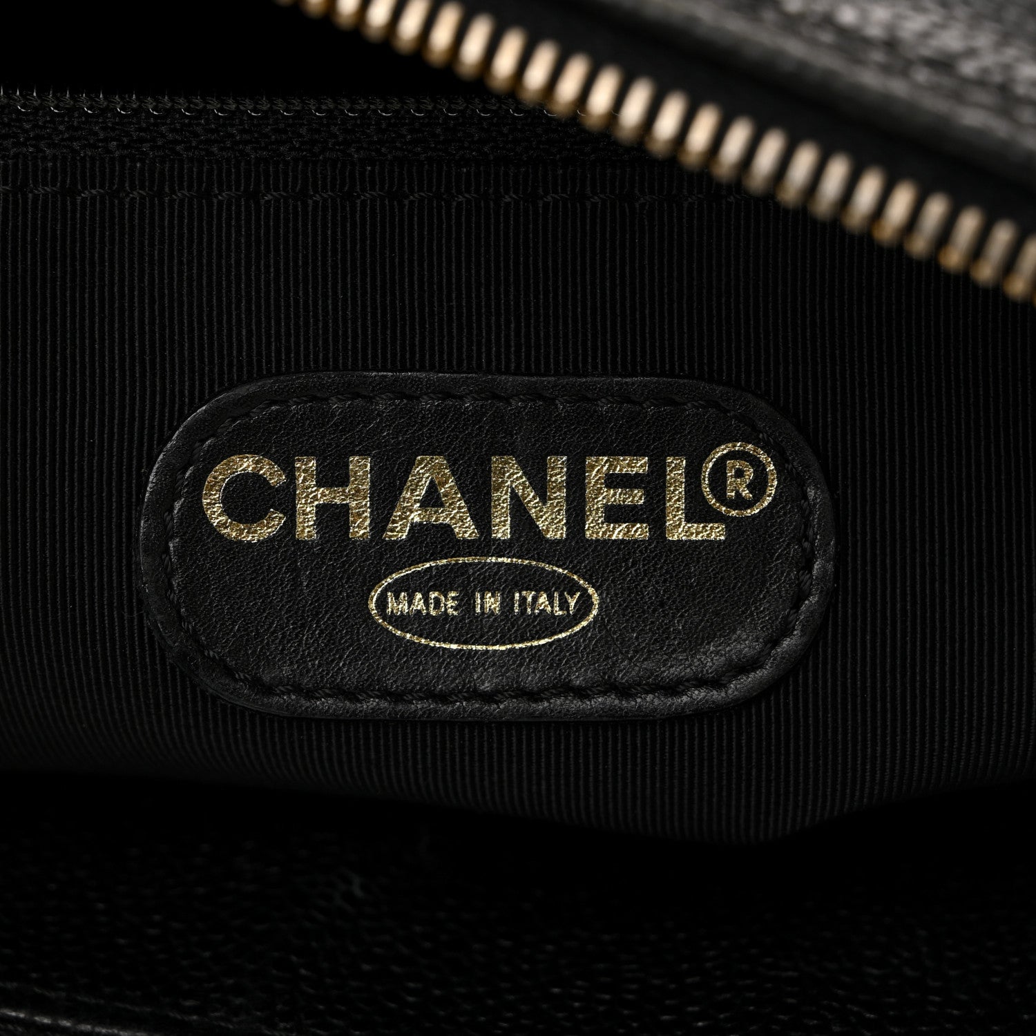 Chanel Caviar Large CC Shoulder Bag Black 6 of 10