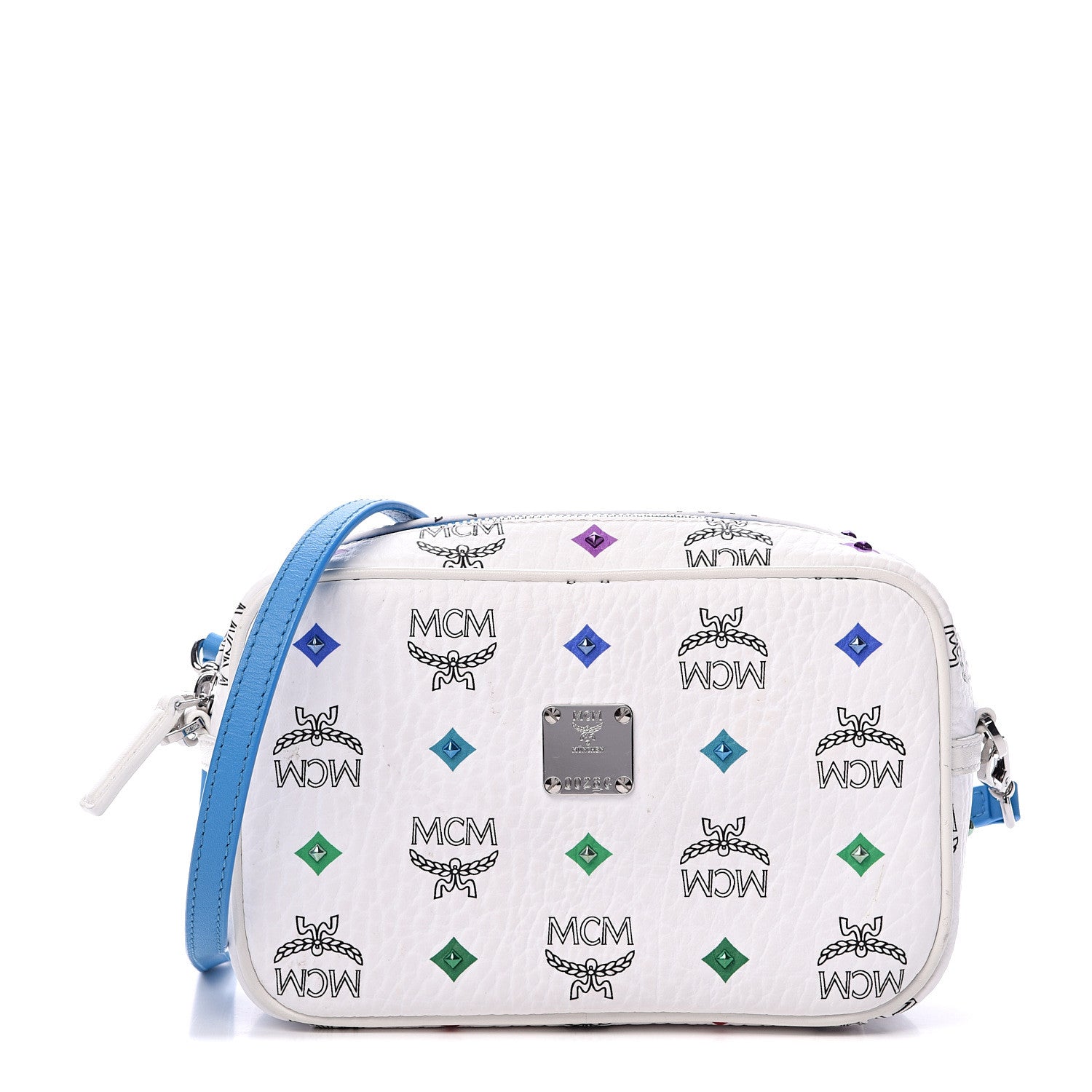 MCM Skyoptic Visetos Spectrum Diamond Camera Bag White 1 of 11
