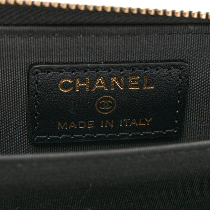 Chanel Iridescent Caviar Quilted Zip Coin Purse Black 6 of 7