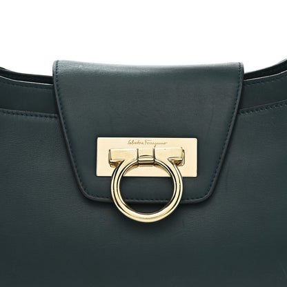 Salvatore Ferragamo Calfskin Small Fanisa Gancini Hobo Green 7 of 15