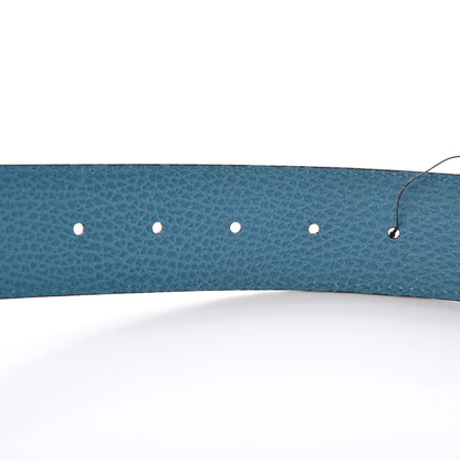 Gucci Dollar Calfskin 1973 Reversible Belt 90 36 Black Deep Cobalt 6 of 6