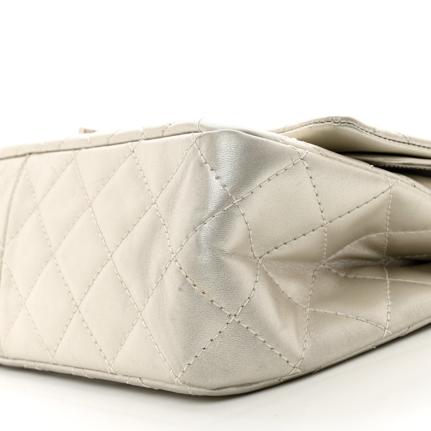 Metallic Lambskin Quilted 2.55 Reissue 226 Flap Pale Gold