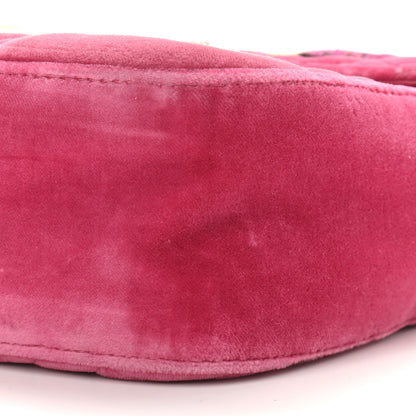 Gucci Velvet Matelasse Blind for Love Embroidered Medium GG Marmont Shoulder Bag Light Raspberry Rose Multicolor 9 of 9