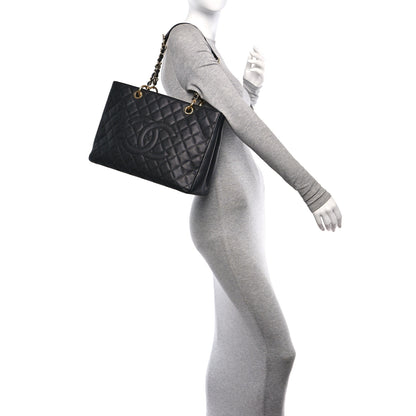 Chanel Caviar Quilted Grand Shopping Tote GST Black 2 of 10