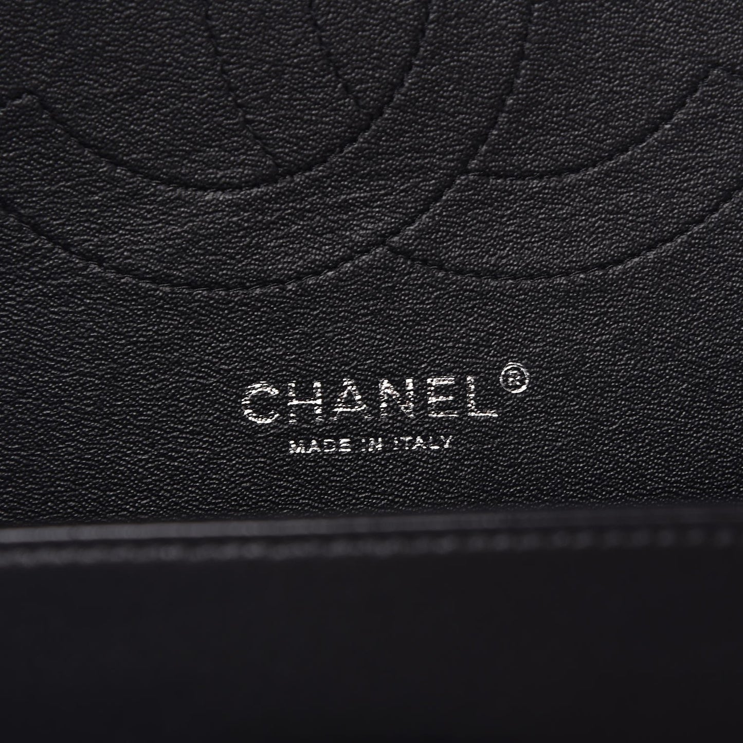 Lambskin Chevron Quilted Jumbo Double Flap So Black