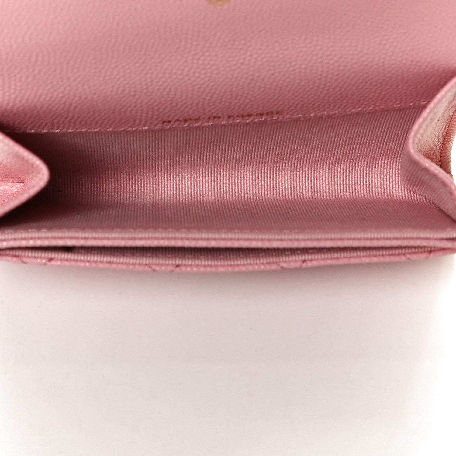 Chanel Caviar Quilted Flap Card Holder Wallet Light Pink 4 of 10