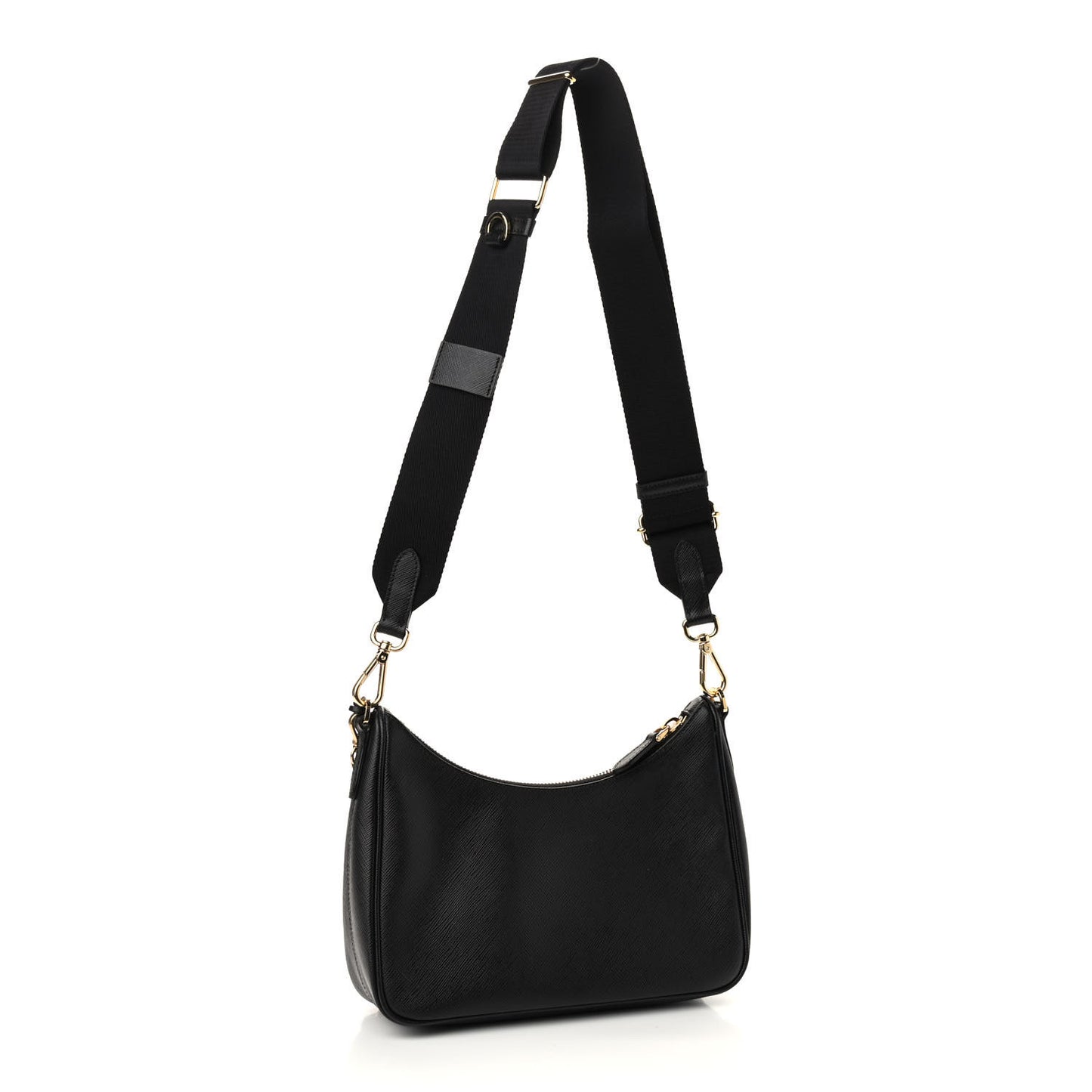 Saffiano Lux Re-Edition 2005 Shoulder Bag Black