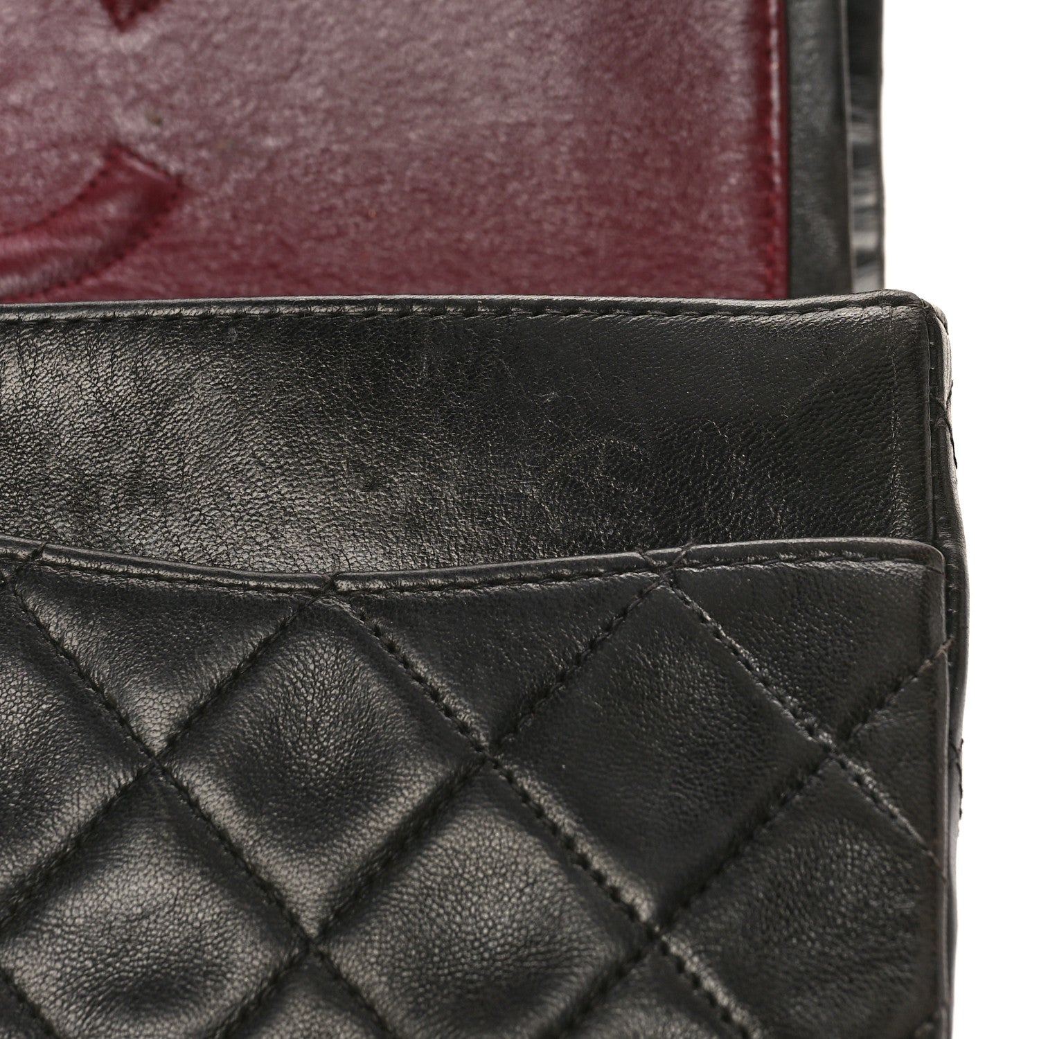 Chanel Lambskin Quilted Medium Double Flap Black 11 of 15