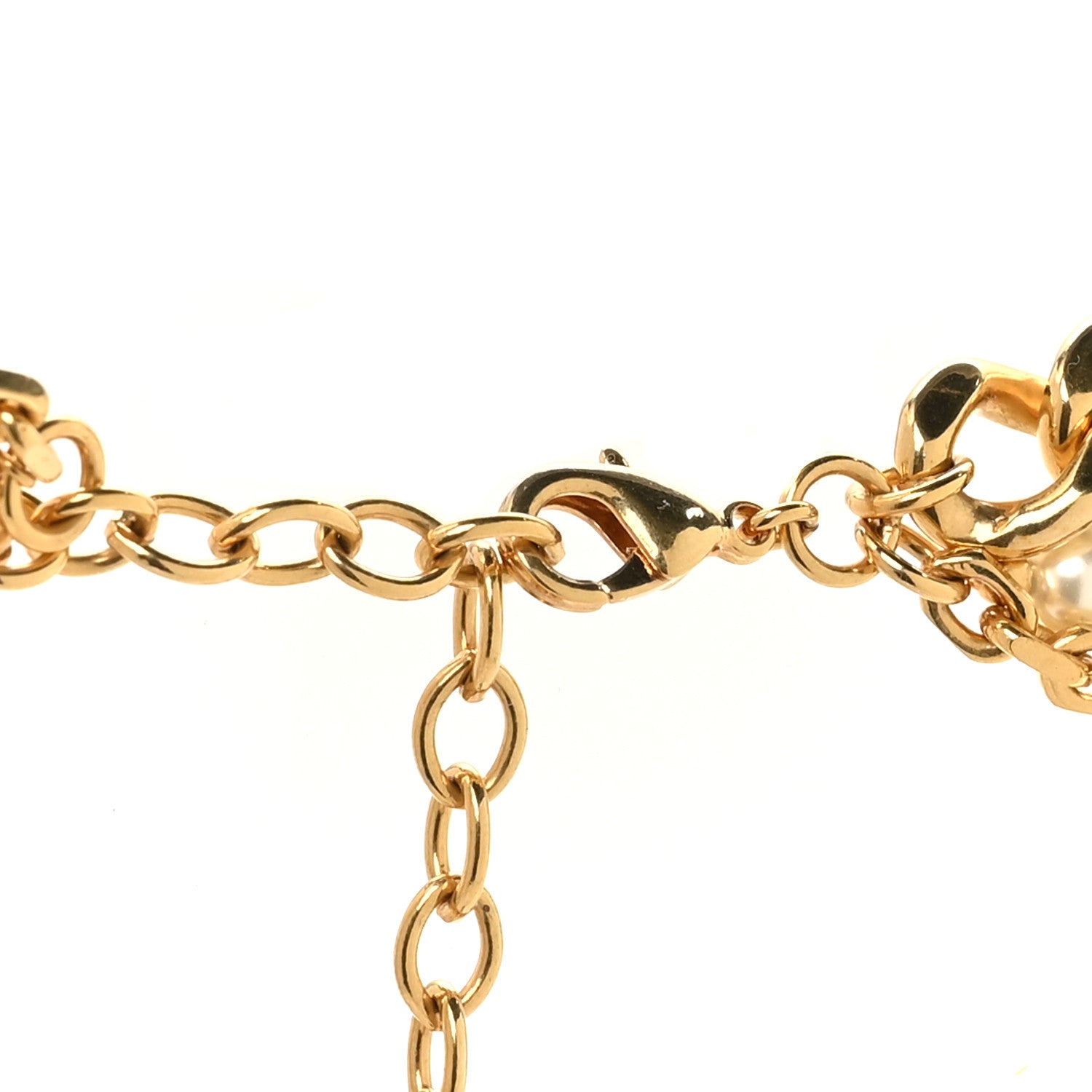 Christian Dior Metal Pearl 30 Montaigne Layered Choker Necklace