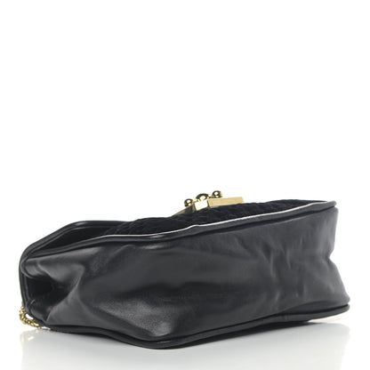Chloe Velvet Small Elsie Shoulder Bag Black 3 of 5