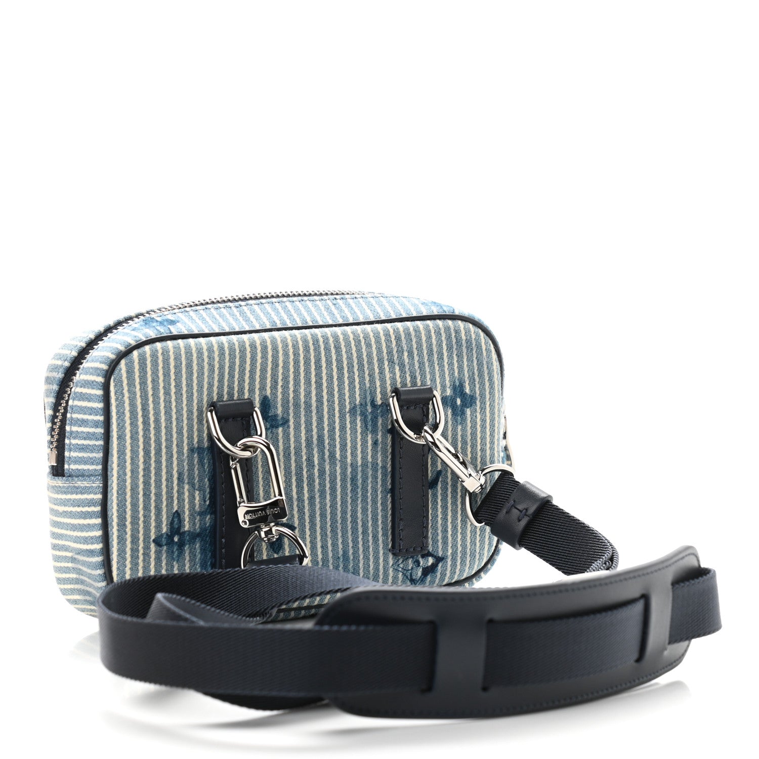 Louis Vuitton Hickory Stripes Denim Monogram Watercolor Outdoor Pouch Blue 3 of 9