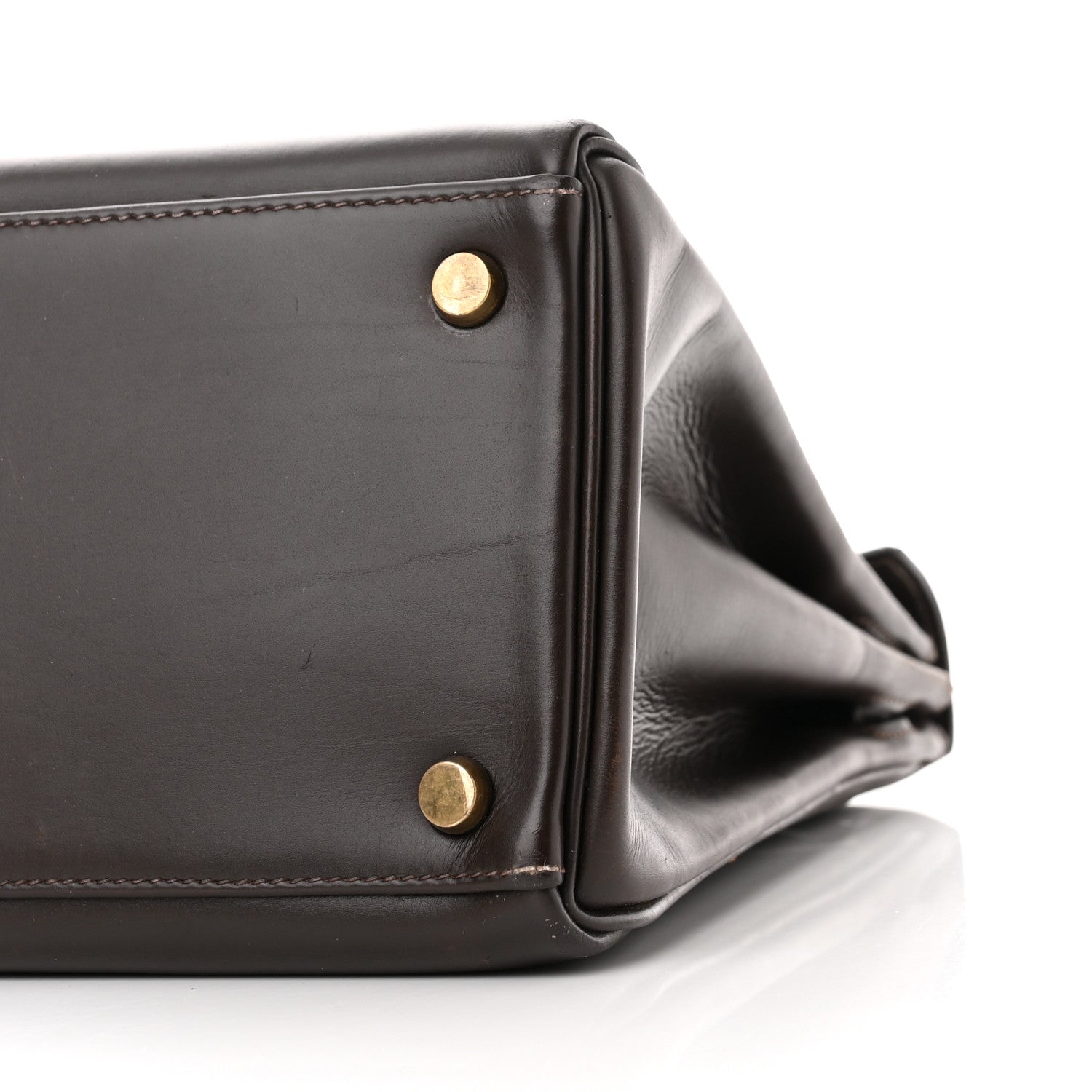 Hermes Box Kelly Retourne 28 Chocolate 10 of 21