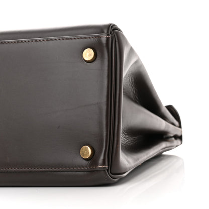 Hermes Box Kelly Retourne 28 Chocolate 10 of 21