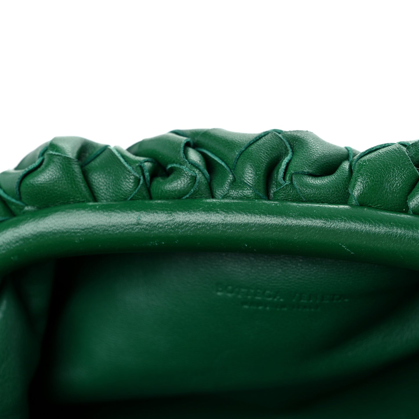 Nappa Intrecciato The Mini Pouch Racing Green