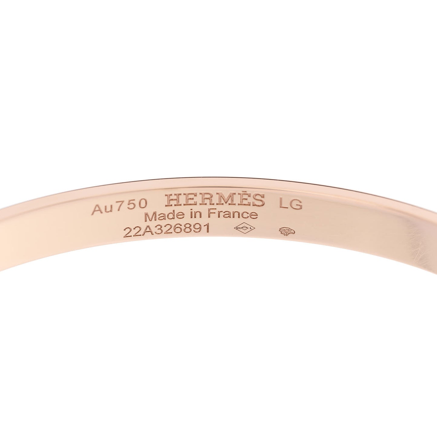 18K Rose Gold Diamond PM Kelly Bracelet LG