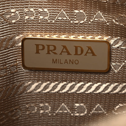 Prada Yarn Raffia Effect Crochet Striped Re-Edition 2005 Shoulder Bag Naturale Giallo 6 of 11