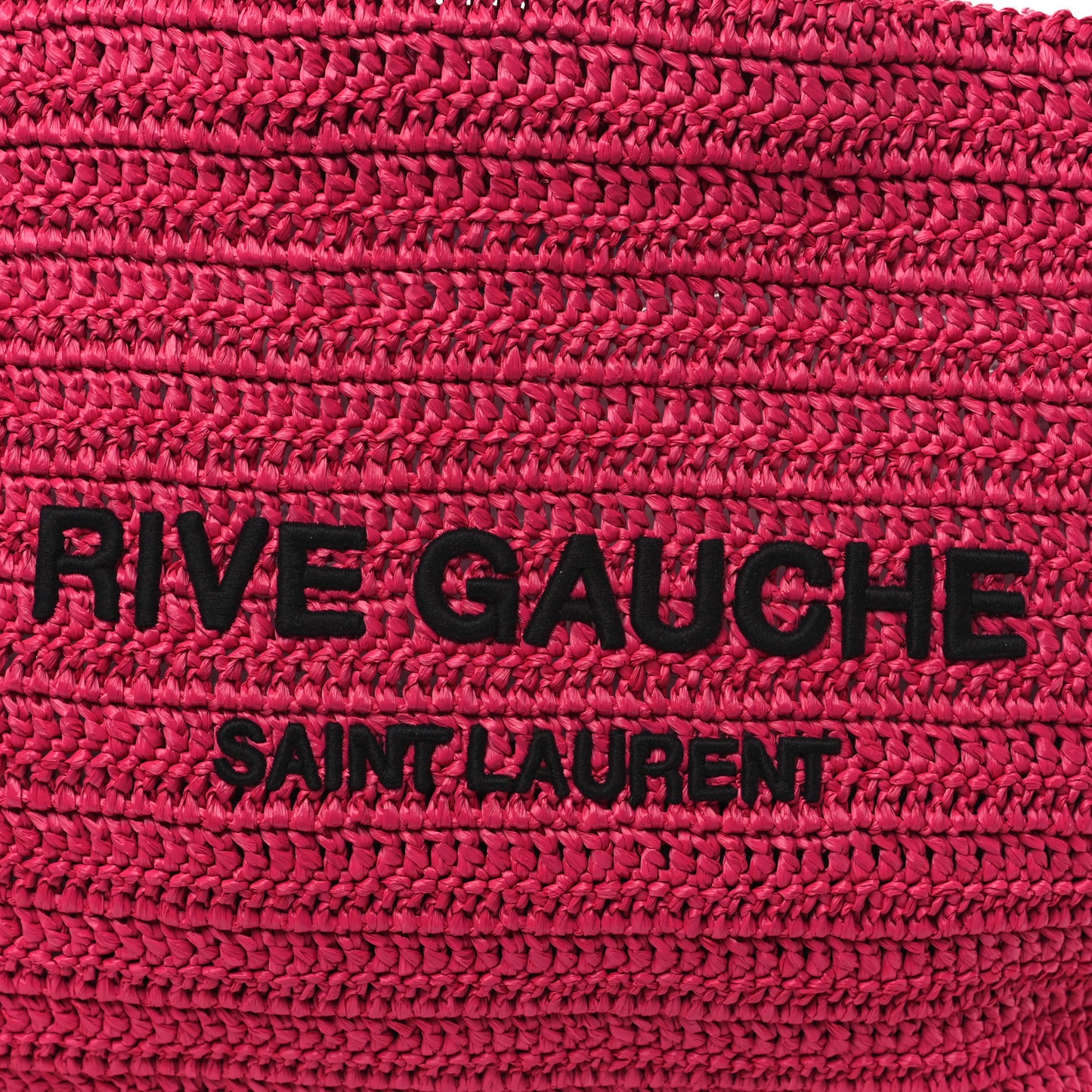 Raffia Rive Gauche Tote Pink