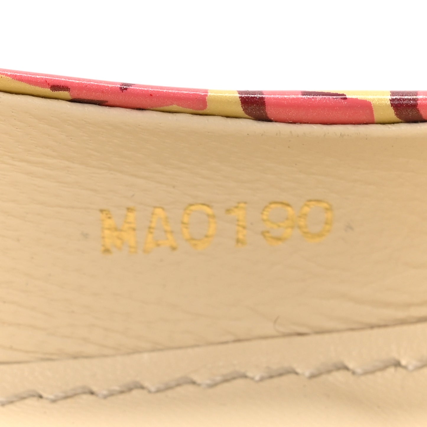 Patent Leopard Ballet Flats 39 Blanc Corail