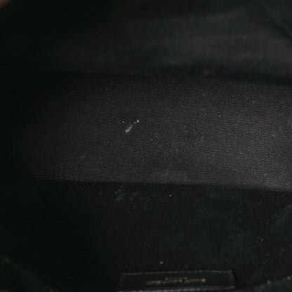 Saint Laurent Lambskin Matelasse Monogram Joe Backpack Black 5 of 11