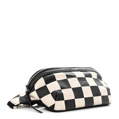 Saint Laurent Canvas Classic Belt Bag Black White 4 of 16