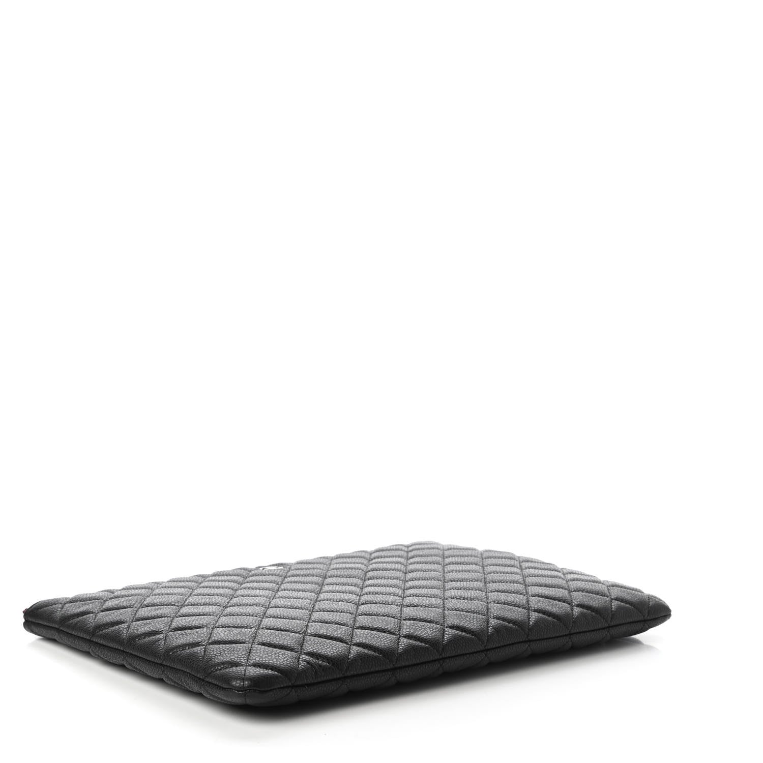 Chanel Caviar Quilted Large Cosmetic Case Black 4 of 10