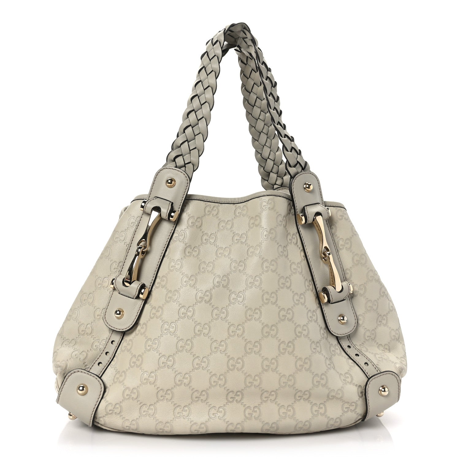 Gucci Guccissima Small Pelham Shoulder Bag Off White 1 of 9