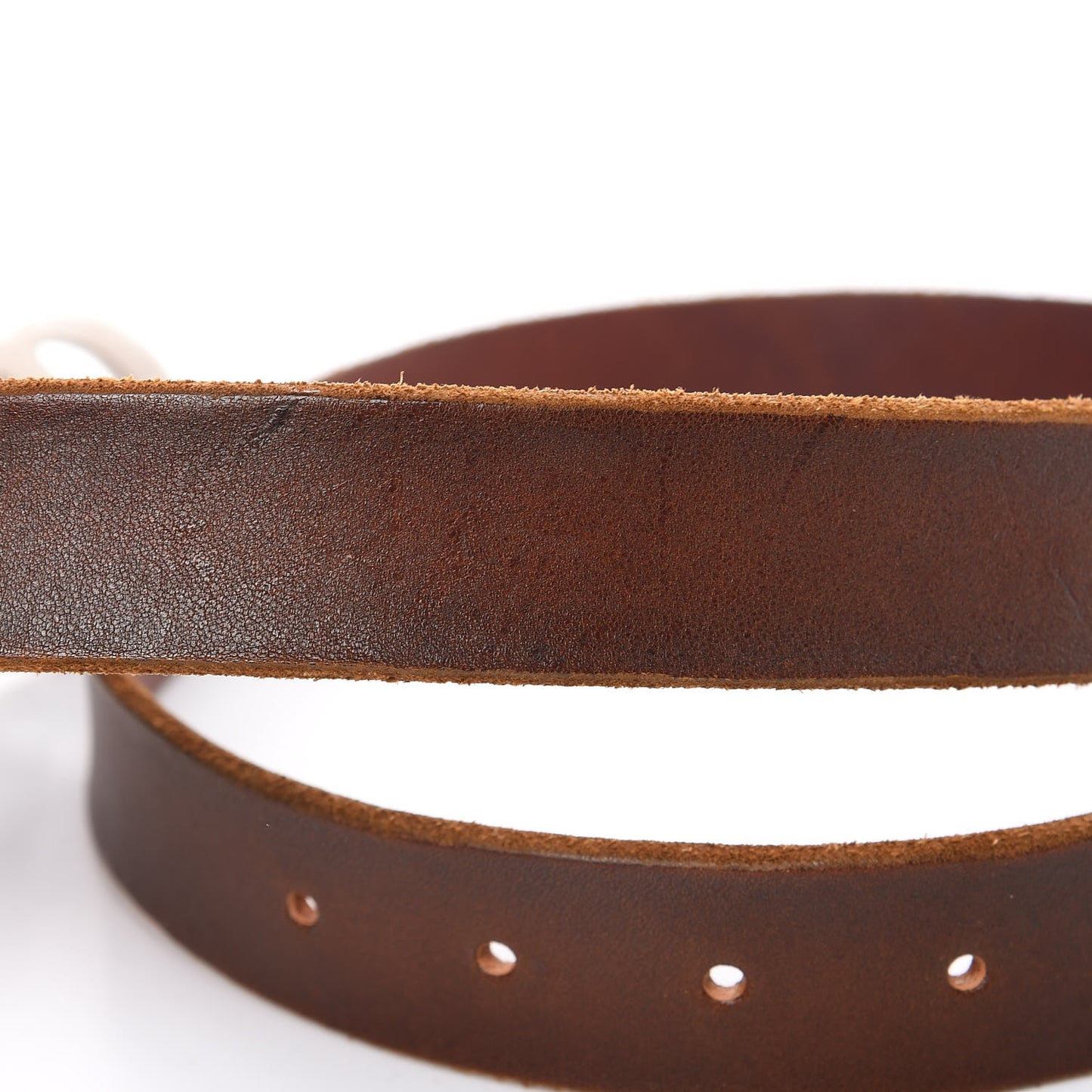 Cuoio Toscano Nickel Double Double G 30mm Belt 80 32 Cuir