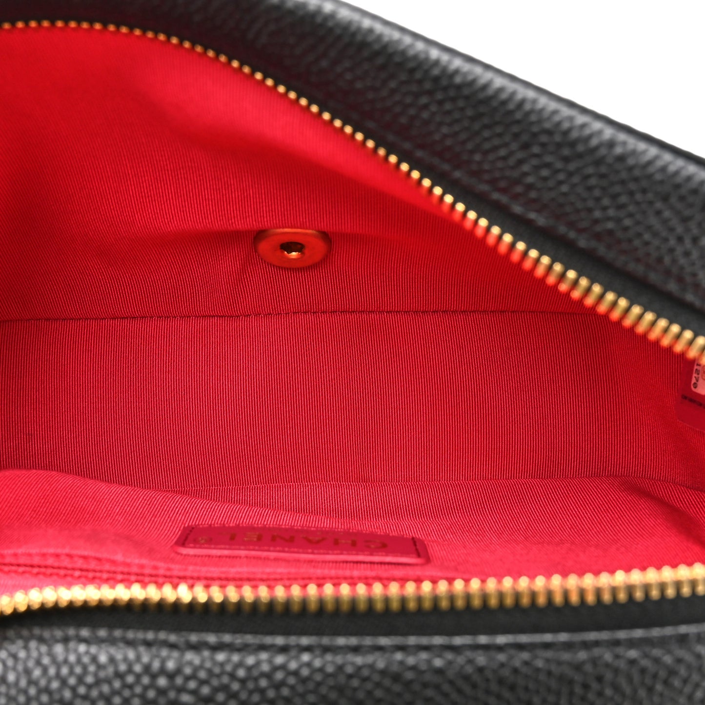 Caviar Diamond Stitched CC Medium Flap Bag Black