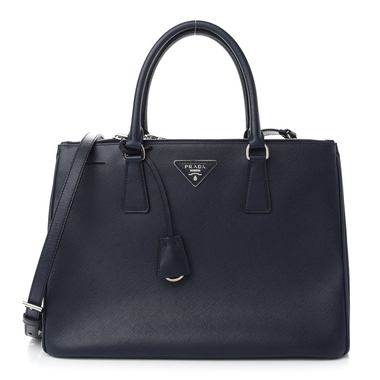Saffiano Medium Galleria Double Zip Tote Baltico
