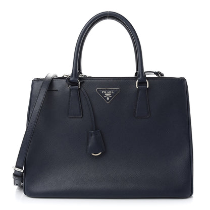 Prada Saffiano Medium Galleria Double Zip Tote Baltico 1 of 8