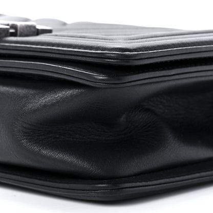 Chanel Calfskin Chevron Quilted Small Boy Flap Black 9 of 9